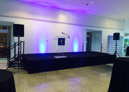 Stage Setup with sound